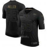 Camiseta NFL Limited Denver Broncos Miller 2020 Salute To Service Negro