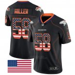 Camiseta NFL Limited Denver Broncos Miller Rush USA Flag Negro