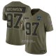 Camiseta NFL Limited Detroit Lions Aidan Hutchinson 2025 Salute To Service Verde Militar