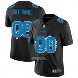 Camiseta NFL Limited Detroit Lions Personalizada Logo Dual Overlap Negro