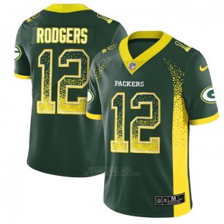 Camiseta NFL Limited Green Bay Packers Rodgers Rush Drift Fashion Verde
