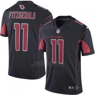 Camiseta NFL Limited Hombre Arizona Cardinals 11 Larry Fitzgerald Negro Rush Vapor Untouchable