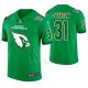 Camiseta NFL Limited Hombre Arizona Cardinals David Johnson St. Patrick's Day Verde