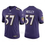 Camiseta NFL Limited Hombre Baltimore Ravens 57 C.j. Mosley Violeta Speed Machine