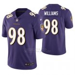 Camiseta NFL Limited Hombre Baltimore Ravens Brandon Williams Violeta Vapor Untouchable