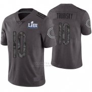 Camiseta NFL Limited Hombre Chicago Bears Mitchell Trubisky Gris Super Bowl LIII