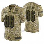 Camiseta NFL Limited Hombre Cincinnati Bengals Carlos Dunlap Camuflaje 2018 Salute To Service