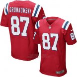 Camiseta NFL Limited Hombre New England Patriots 87 Gronkowski Rojo