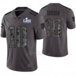 Camiseta NFL Limited Hombre New England Patriots Josh Gordon Gris Super Bowl LIII