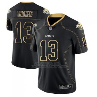 Camiseta NFL Limited Hombre New Orleans Saints Michael Thomas Saints Negro Color Rush 2018 Lights Out