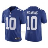 Camiseta NFL Limited Hombre New York Giants 10 Eli Manning Vapor Untouchable Azul