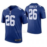 Camiseta NFL Limited Hombre New York Giants 26 Saquon Barkley Azul Vapor Untouchable