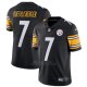Camiseta NFL Limited Hombre Pittsburgh Steelers 7 Roethlisberger Negro