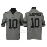 Camiseta NFL Limited Hombre San Francisco 49ers 10 Jimmy Garoppolo Gris