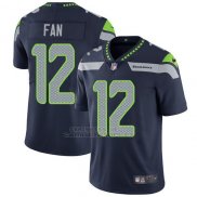 Camiseta NFL Limited Hombre Seattle Seahawks 12 Fan Steel Azul Stitched Vapor Untouchable