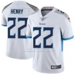 Camiseta NFL Limited Hombre Tennessee Titans 22 Derrick Henry Blanco Stitched Vapor Untouchable