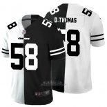 Camiseta NFL Limited Kansas City Chiefs D.Thomas White Black Split