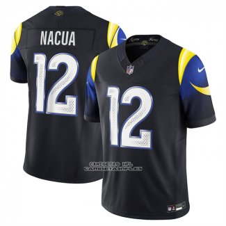 Camiseta NFL Limited Los Angeles Rams Puka Nacua 2025 Rivalries Collection Negro