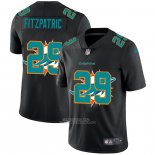 Camiseta NFL Limited Miami Dolphins Fitzpatric Logo Dual Overlap Negro