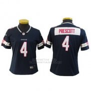 Camiseta NFL Limited Mujer Dallas Cowboys 4 Dak Prescott Negro