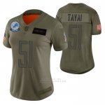 Camiseta NFL Limited Mujer Detroit Lions Jahlani Tavai 2019 Salute To Service Verde