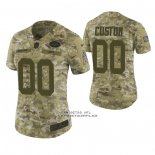 Camiseta NFL Limited Mujer New York Jets Personalizada 2018 Salute To Service Verde