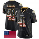 Camiseta NFL Limited New Orleans Saints Kamara Rush USA Flag Negro