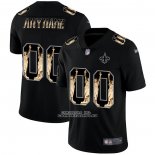 Camiseta NFL Limited New Orleans Saints Personalizada Statue of Liberty Fashion Negro