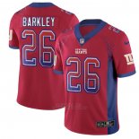 Camiseta NFL Limited New York Giants Barkley Rush Drift Fashion Rojo