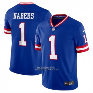 Camiseta NFL Limited New York Giants Malik Nabers Alterno 2 Legacy Vapor Untouchable Royal