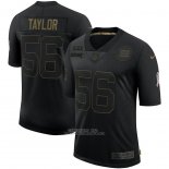 Camiseta NFL Limited New York Giants Taylor 2020 Salute To Service Negro