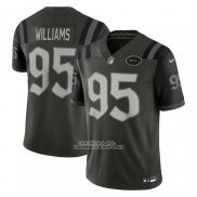 Camiseta NFL Limited New York Jets Quinnen Williams 2025 Rivalries Collection Gotham Verde