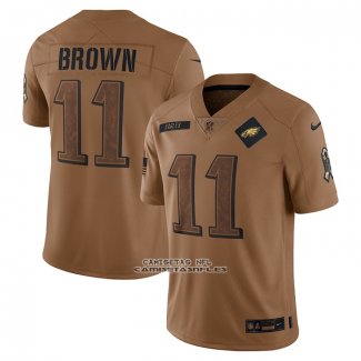 Camiseta NFL Limited Philadelphia Eagles A.J. Brown Vapor F.U.S.E. Negro