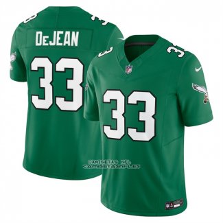 Camiseta NFL Limited Philadelphia Eagles Cooper DeJean Vapor F.U.S.E. 2nd Alternate Verde