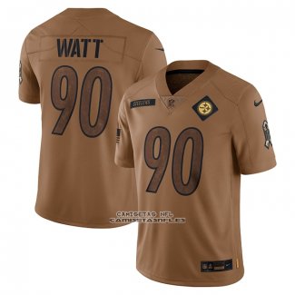 Camiseta NFL Limited Pittsburgh Steelers T.J. Watt Vapor F.U.S.E. Amarillo Negro