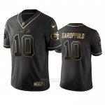 Camiseta NFL Limited San Francisco 49ers Jimmy Garoppolo Golden Edition Negro