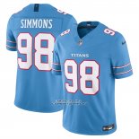 Camiseta NFL Limited Tennessee Titans Jeffery Simmons Vapor F.U.S.E. Azul Camiseta NFL Limited Tennessee Titans Jeffery Simmons Vapor F.U.S.E. Azul
