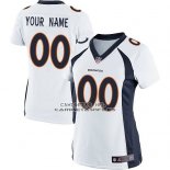 Camiseta NFL Mujer Denver Broncos Personalizada Blanco