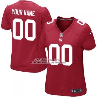 Camiseta NFL Mujer New York Giants Personalizada Rojo