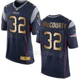 Camiseta New England Patriots Mccourty Profundo Azul Nike Gold Elite NFL Hombre