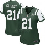 Camiseta New York Jets Gilchrist Verde Nike Game NFL Mujer