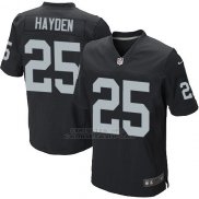 Camiseta Oakland Raiders Hayden Negro Nike Elite NFL Hombre