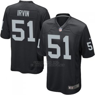 Camiseta Oakland Raiders Irvin Negro Nike Game NFL Hombre
