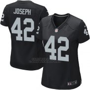 Camiseta Oakland Raiders Joseph Negro Nike Game NFL Mujer