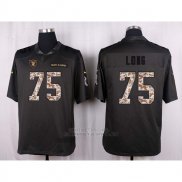 Camiseta Oakland Raiders Long Apagado Gris Nike Anthracite Salute To Service NFL Hombre