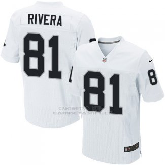 Camiseta Oakland Raiders Rivera Blanco Nike Elite NFL Hombre