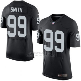 Camiseta Oakland Raiders Smith Negro Nike Elite NFL Hombre