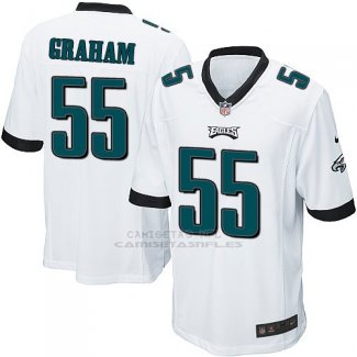 Camiseta Philadelphia Eagles Graham Blanco Nike Game NFL Nino