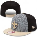 Gorra NFL New Orleans Saints Gris Negro Blanco