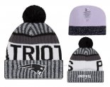 Gorro NFL New England Patriots Gris Blanco